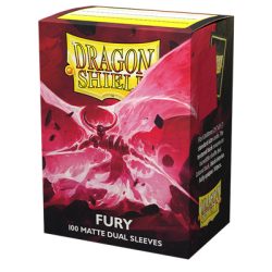 Dragon Shield Dual Matte Sleeves - Fury 'Alaric, Crimson King' (100 Sleeves)-AT-15055