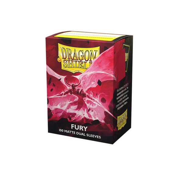 Dragon Shield Dual Matte Sleeves - Fury 'Alaric, Crimson King' (100 Sleeves)-AT-15055