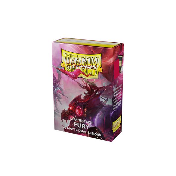 Dragon Shield Japanese size Dual Matte Sleeves - Fury 'Alaria, Commonwealth Champion' (60 Sleeves)-AT-15155