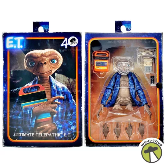 E.T. (40th Anniversary) - 7” Scale Action Figure - Ultimate Telepathic E.T.-NECA55078