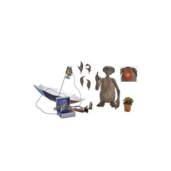 E.T. (40th Anniversary) - 7” Scale Action Figure - Ultimate Deluxe E.T. with LED Chest-NECA55079