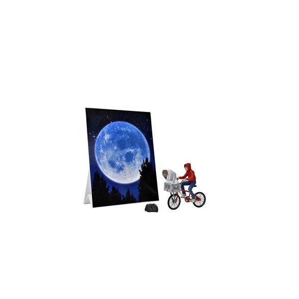 E.T. (40th Anniversary) - 7” Scale Action Figure - Elliott & E.T. on Bicycle-NECA55065