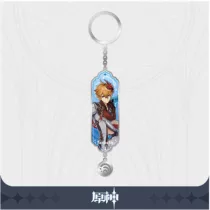 Genshin Impact - Character Drawing Card Metal Keychain - Tartaglia aka Childe-SAK32537