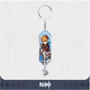 Genshin Impact - Character Drawing Card Metal Keychain - Tartaglia aka Childe-SAK32537