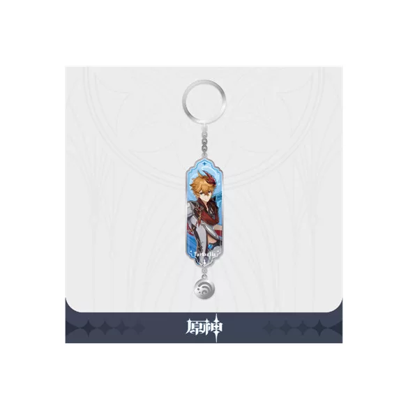 Genshin Impact - Character Drawing Card Metal Keychain - Tartaglia aka Childe-SAK32537