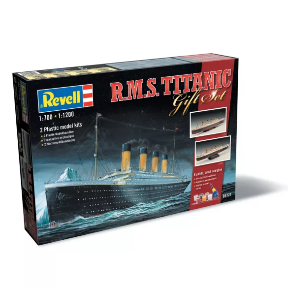 Revell Geschenk-Set R.M.S. Titanic ajándékkészlet (1:700 + 1:1200)