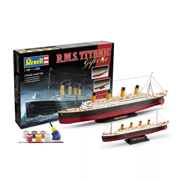 Revell Geschenk-Set R.M.S. Titanic ajándékkészlet (1:700 + 1:1200)