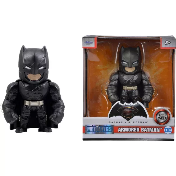 Batman 4" Batman Amored Figure - fekete öntött figura, 10 cm