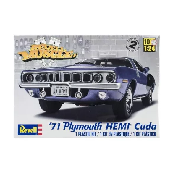 Revell: 1971 Plymouth Hemi Cuda 426 műanyag modellkészlet (1:24)