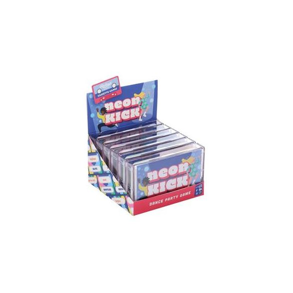 Neon Kick cassette game CDU of 6 - EN-GME104