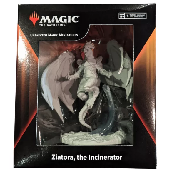 Magic: The Gathering Unpainted Miniatures – Ziatora, the Incinerator festhető miniatűr