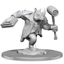 Magic: the Gathering Unpainted Miniatures: Freelance Muscle and Rhox Pummeler-90564