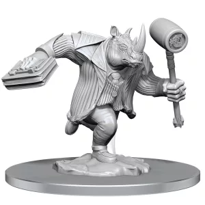Magic: the Gathering Unpainted Miniatures: Freelance Muscle and Rhox Pummeler-90564