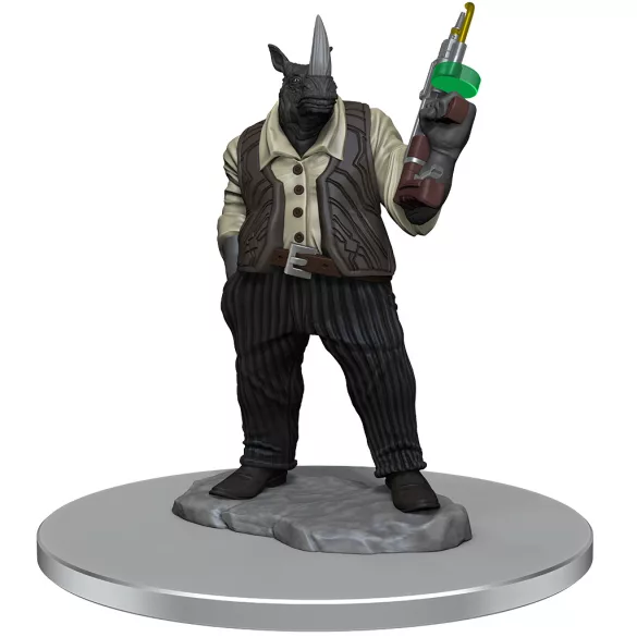 Magic: the Gathering Unpainted Miniatures: Freelance Muscle and Rhox Pummeler-90564