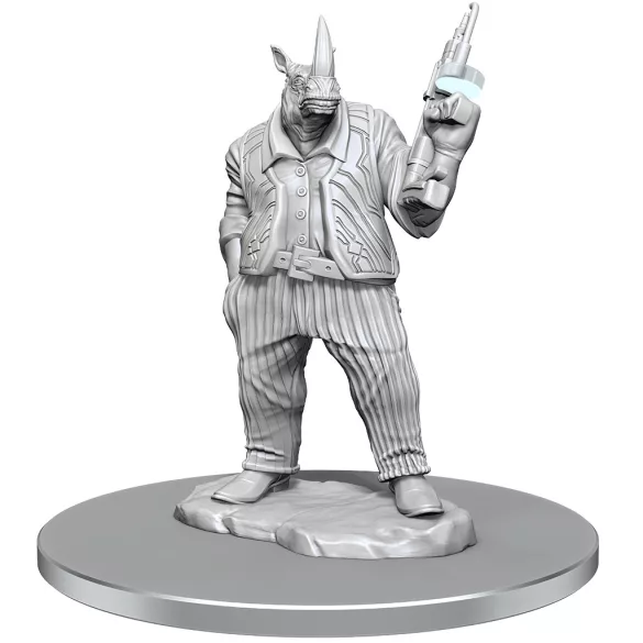 Magic: the Gathering Unpainted Miniatures: Freelance Muscle and Rhox Pummeler-90564