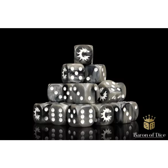 Conquest - Baron of Dice: Conquest Logo on Black Dice-PBW8513