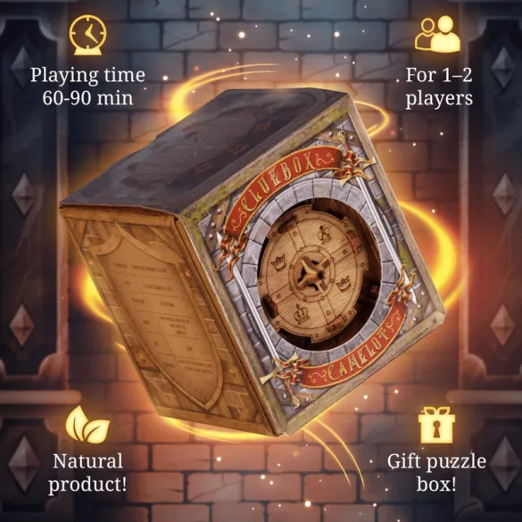 Cluebox - Escape Room in a Box - The Trial of Camelot logikai doboz