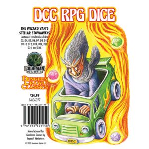 DCC RPG Dice - The Wizard Van's Stellar Stowaways-GMG6067