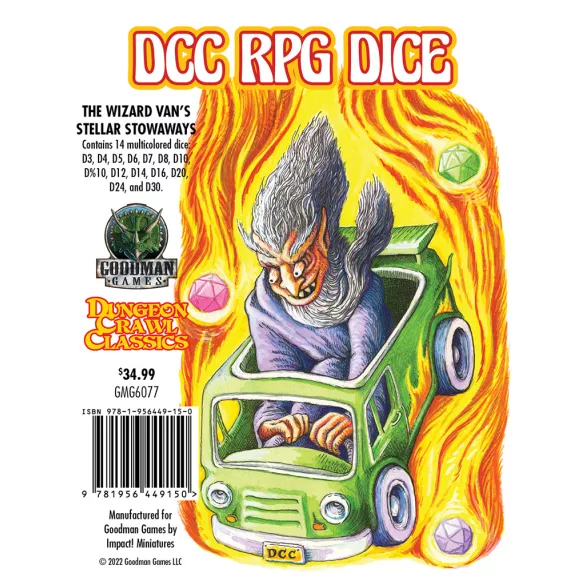 DCC RPG Dice - The Wizard Van's Stellar Stowaways-GMG6067