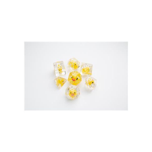 Gamegenic - Embraced Series - Rubber Duck - RPG Dice Set (7pcs)-GGS50001ML