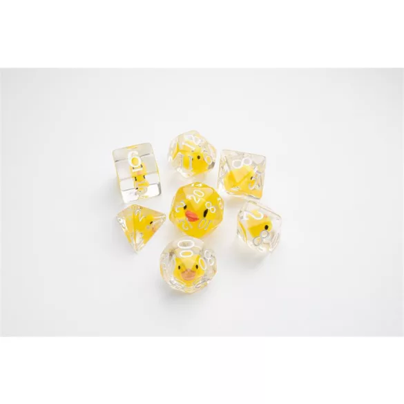 Gamegenic - Embraced Series - Rubber Duck - RPG Dice Set (7pcs)-GGS50001ML