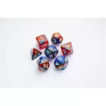 Gamegenic - Galaxy Series - Mars - RPG Dice Set (7pcs)-GGS50015ML