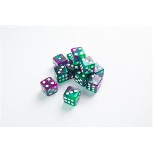 Gamegenic - Galaxy Series - Aurora - D6 Dice Set 16 mm (12 pcs)-GGS50021ML