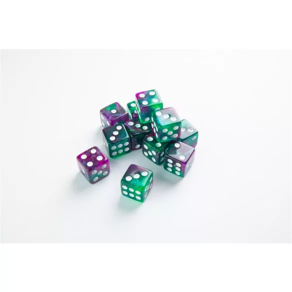 Gamegenic - Galaxy Series - Aurora - D6 Dice Set 16 mm (12 pcs)-GGS50021ML