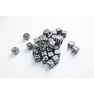 Gamegenic - Galaxy Series - Moon - D6 Dice Set 12 mm (36 pcs)-GGS50024ML