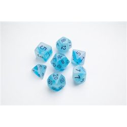 Gamegenic - Glow Series - Icy Crumbs - RPG Dice Set (7 pcs)-GGS50028ML