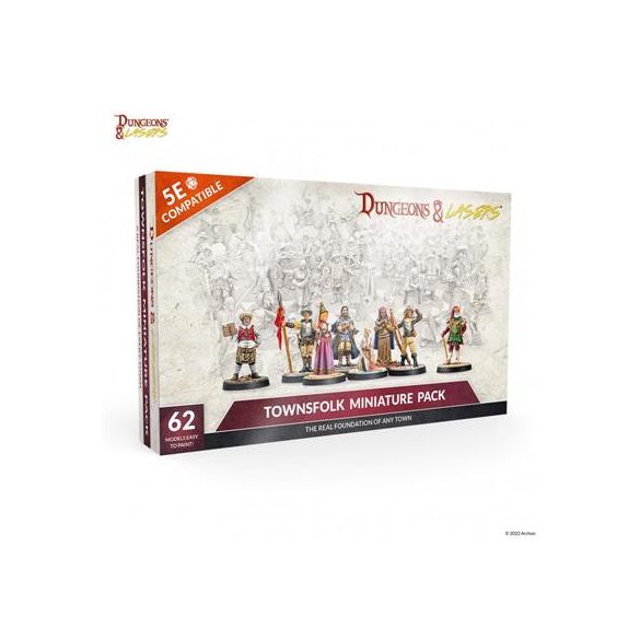Dungeons & Lasers - Townsfolk Miniature Pack - EN-DNL0036