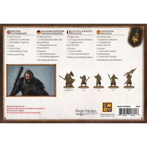 A Song of Ice And Fire - Bolton Cutthroats - DE/EN/ES/FR-CMND0209