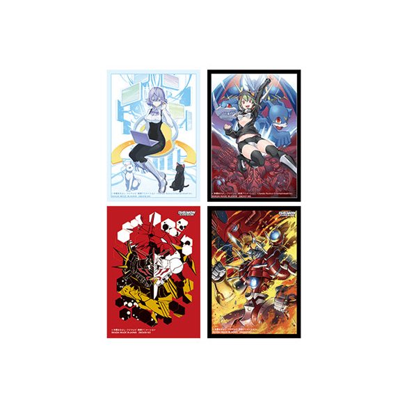 Digimon Card Game - Official 2022 Ver.2.0 Assorted 4 Kinds Sleeves Display (12 Pieces)-9035544