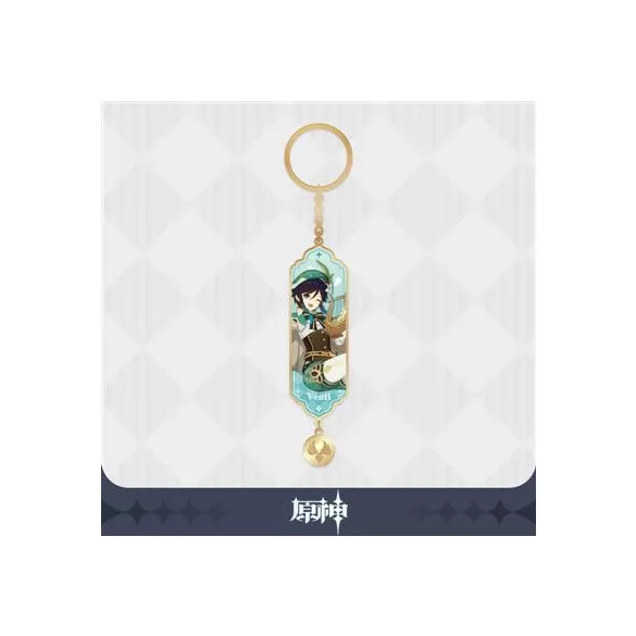 Genshin Impact - Character Drawing Card Metal Keychain - Venti-SAK31868