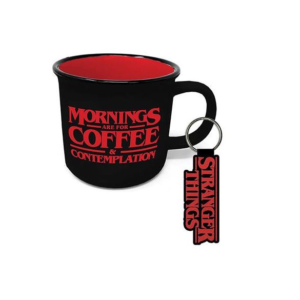 Pyramid Gift Set (Campfire Mug and Keychain) - Stranger Things (Coffee And Contemplation)-GP85919