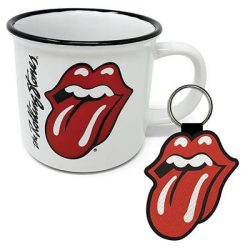 Pyramid Gift Set (Campfire Mug and Keychain) - The Rolling Stones (Lips)-GP85925
