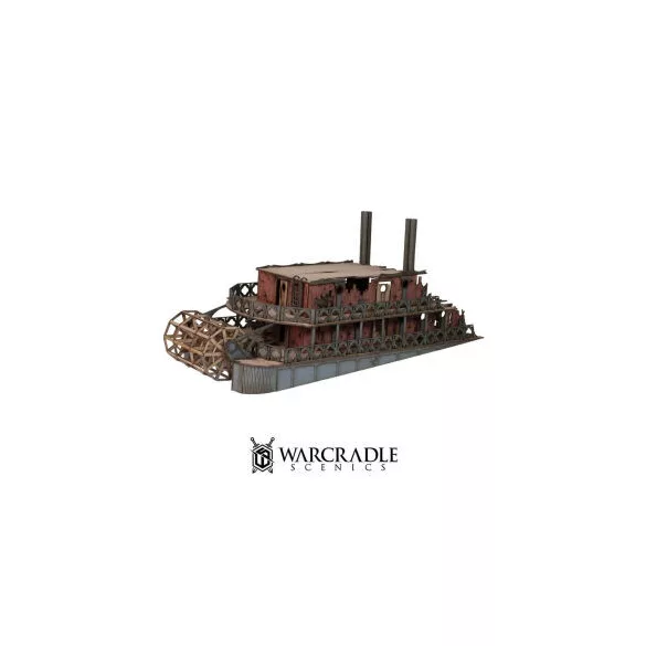 Warcradle Scenics: Black Lake Bayou - Paddle Steamer MDF terepelem