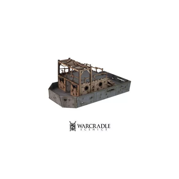 Warcradle Scenics: Black Lake Bayou - Paddle Steamer MDF terepelem