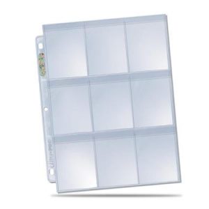UP - Secure Platinum - 9-Pocket Pages (3 Hole) Display (100 Pages)-84732