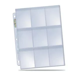 UP - Secure Platinum - 9-Pocket Pages (3 Hole) Display (100 Pages)-84732
