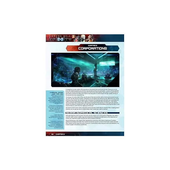 Infinity RPG: Hypercorps Sourcebook - angol nyelvű szerepjáték-kiegészítő