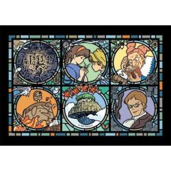 Stained glass Jigsaw Puzzle 208P - Castle In The Sky-ENSKY-18661