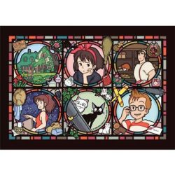 Stained glass Jigsaw Puzzle 208P Characters gallery Kiki's Delivery Service-ENSKY-19274