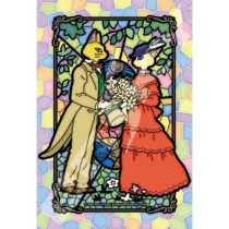Stained glass Jigsaw Puzzle 126P Secret Story - Whisper Of The Heart-ENSKY-19004