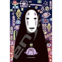 Stained glass Jigsaw Puzzle 126P No Face - Spirited Away-ENSKY-19483