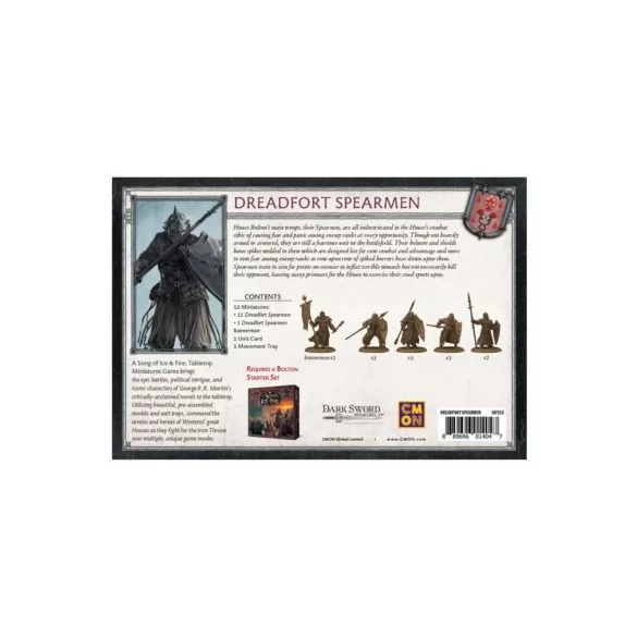 A Song Of Ice And Fire - Dreadfort Spearmen miniatűr egység - angol kiadás