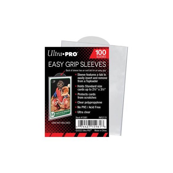UP - 2-1/2" X 3-1/2" Easy Grip Sleeves (100 Sleeves)-15981
