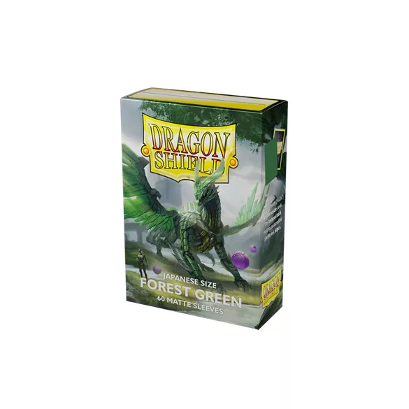 Dragon Shield Japanese size Matte Sleeves - Forest Green (60 Sleeves)-AT-11156