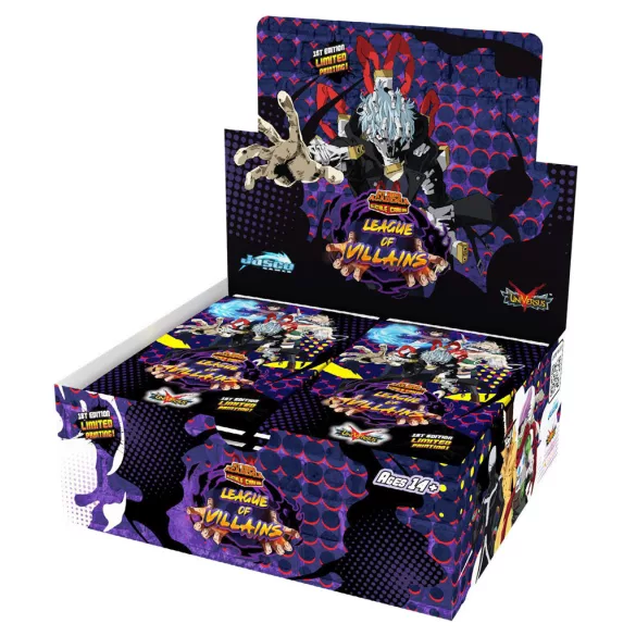 My Hero Academia CCG Series 4: League of Villains First Edition Booster Display (24 packs) - EN