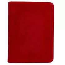 UP - Vivid Deluxe 9-Pocket Zippered PRO-Binder: Red-15934